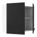 Armário de Cozinha Aéreo 70 cm 2 Portas Branco/Preto Agata Madesa