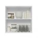 Armário de Cozinha Aéreo 70 cm 2 Portas Branco/Preto Glamy Madesa