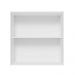 Armário de Cozinha Aéreo 70 cm 2 Portas Branco/Preto Glamy Madesa