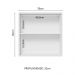 Armário de Cozinha Aéreo 70 cm 2 Portas Branco/Rustic Glamy Madesa