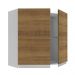 Armário de Cozinha Aéreo 70 cm 2 Portas Branco/Rustic Glamy Madesa