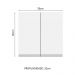 Armário de Cozinha Aéreo 70 cm 2 Portas Rustic/Branco Glamy Madesa