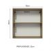 Armário de Cozinha Aéreo 70 cm 2 Portas Rustic/Branco Glamy Madesa