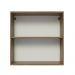 Armário de Cozinha Aéreo 70 cm 2 Portas Rustic/Branco Glamy Madesa