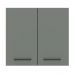 Armário de Cozinha Aéreo 70 cm 2 Portas Rustic/Cinza Agata Madesa