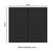 Armário de Cozinha Aéreo 70 cm 2 Portas Rustic/Preto Agata Madesa