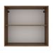 Armário de Cozinha Aéreo 70 cm 2 Portas Rustic/Preto Agata Madesa