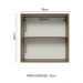Armário de Cozinha Aéreo 70 cm 2 Portas Rustic/Preto Glamy Madesa