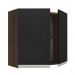 Armário de Cozinha Aéreo 70 cm 2 Portas Rustic/Preto Glamy Madesa