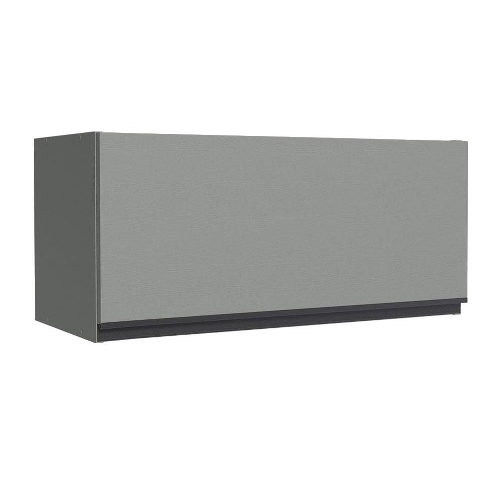 Armário de Cozinha Aéreo 80 cm 1 Porta Basculante Cinza Nice Madesa