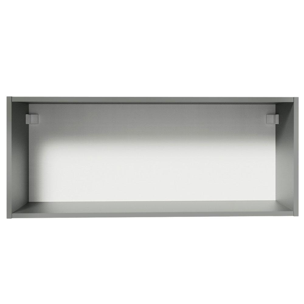 Armário de Cozinha Aéreo 80 cm 1 Porta Basculante Cinza Nice Madesa