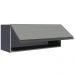 Armário de Cozinha Aéreo 80 cm 1 Porta Basculante Cinza Nice Madesa
