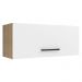 Armário de Cozinha Aéreo 80 cm 1 Porta Basculante Rustic/Branco Agata Madesa