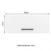 Armário de Cozinha Aéreo 80 cm 1 Porta Basculante Rustic/Branco Agata Madesa
