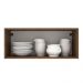 Armário de Cozinha Aéreo 80 cm 1 Porta Basculante Rustic/Branco Agata Madesa