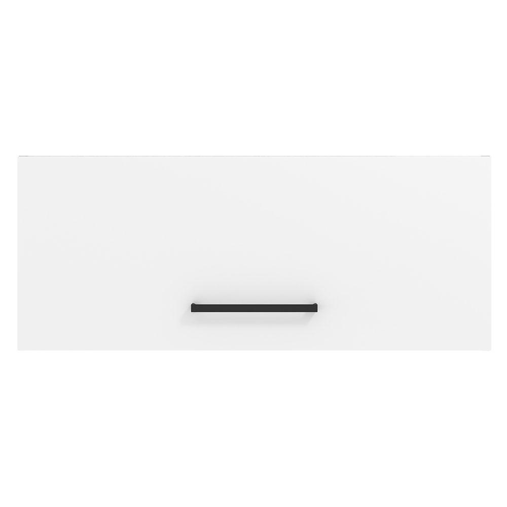 Armário de Cozinha Aéreo 80 cm 1 Porta Basculante Rustic/Branco Agata Madesa