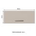 Armário de Cozinha Aéreo 80 cm 1 Porta Basculante Rustic/Crema Agata Madesa
