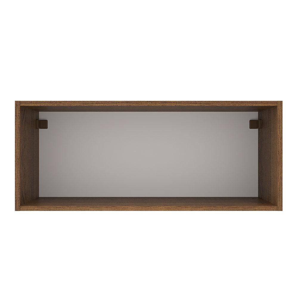 Armário de Cozinha Aéreo 80 cm 1 Porta Basculante Rustic/Crema Agata Madesa