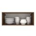Armário de Cozinha Aéreo 80 cm 1 Porta Basculante Rustic/Preto Agata Madesa