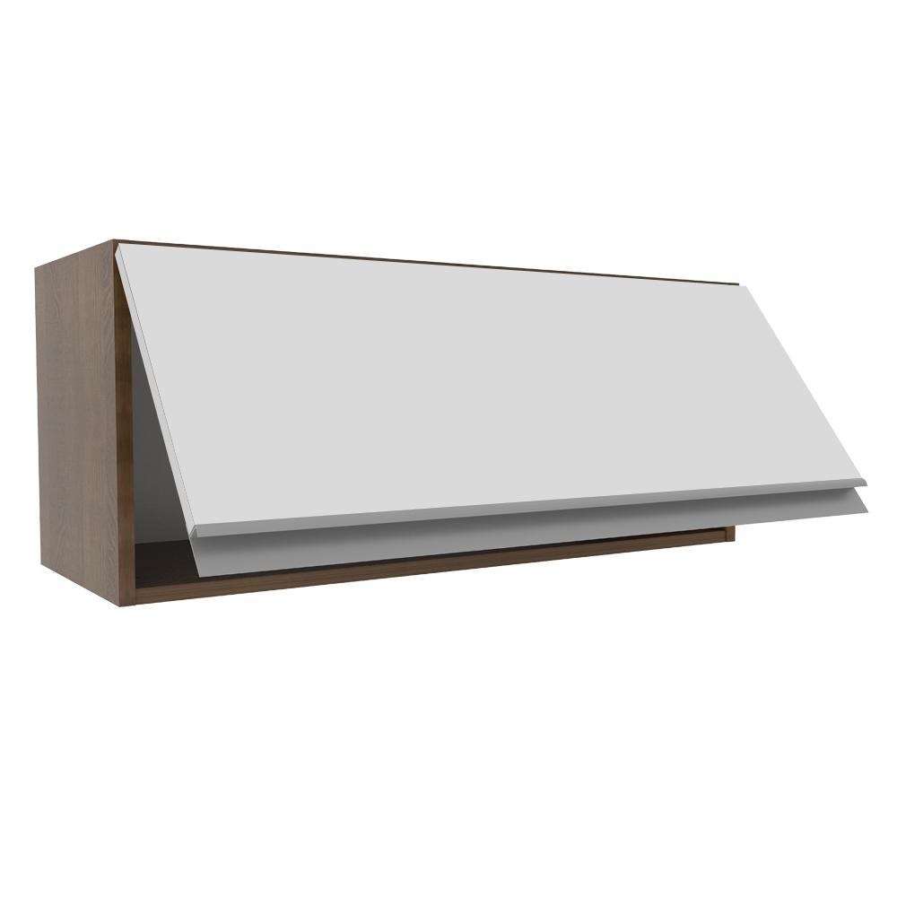 Armário de Cozinha Aéreo 80 cm 1 Porta Rustic/Branco Glamy Madesa