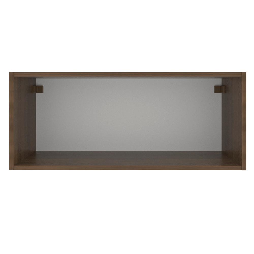 Armário de Cozinha Aéreo 80 cm 1 Porta Suspensa Rustic/Crema Glamy Madesa