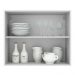 Armário de Cozinha Aéreo 80 cm 2 Portas Branco Agata Madesa