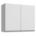 Armário de Cozinha Aéreo 80 cm 2 Portas Branco Glamy Madesa