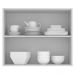 Armário de Cozinha Aéreo 80 cm 2 Portas Branco Glamy Madesa