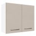 Armário de Cozinha Aéreo 80 cm 2 Portas Branco/Crema Agata Madesa