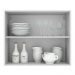 Armário de Cozinha Aéreo 80 cm 2 Portas Branco/Crema Agata Madesa