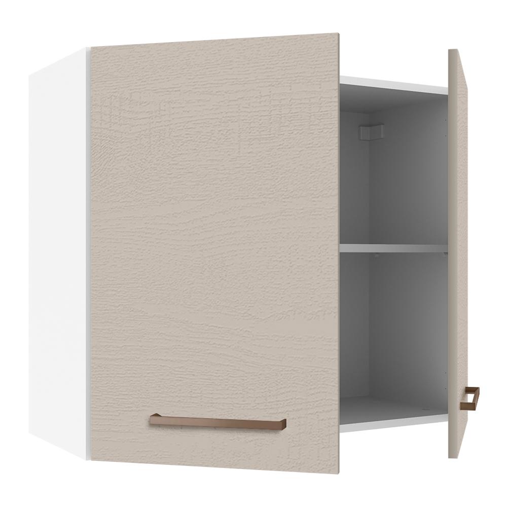 Armário de Cozinha Aéreo 80 cm 2 Portas Branco/Crema Agata Madesa