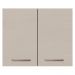 Armário de Cozinha Aéreo 80 cm 2 Portas Branco/Crema Agata Madesa