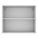 Armário de Cozinha Aéreo 80 cm 2 Portas Branco/Crema Agata Madesa