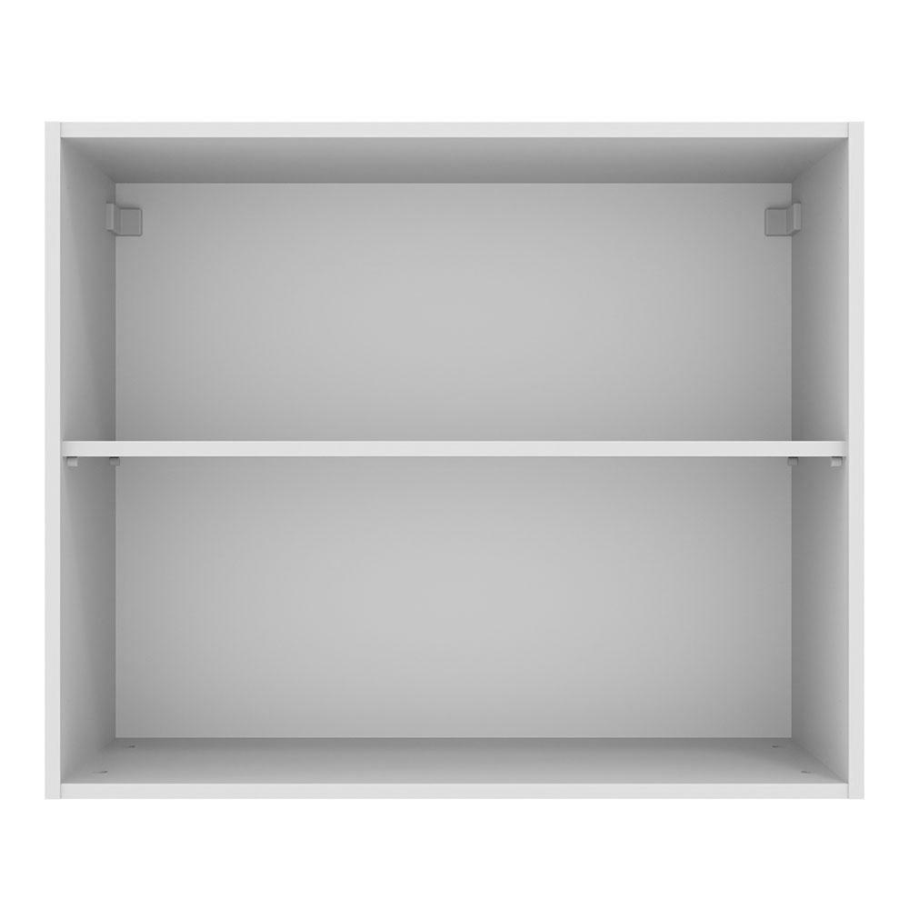 Armário de Cozinha Aéreo 80 cm 2 Portas Branco/Crema Agata Madesa