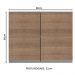 Armário de Cozinha Aéreo 80 cm 2 Portas Branco/Rustic Glamy Madesa
