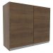Armário de Cozinha Aéreo 80 cm 2 Portas Rustic Glamy Madesa