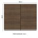 Armário de Cozinha Aéreo 80 cm 2 Portas Rustic Glamy Madesa