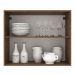Armário de Cozinha Aéreo 80 cm 2 Portas Rustic/Branco Agata Madesa