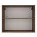 Armário de Cozinha Aéreo 80 cm 2 Portas Rustic/Branco Agata Madesa