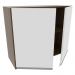 Armário de Cozinha Aéreo 80 cm 2 Portas Rustic/Branco Glamy Madesa