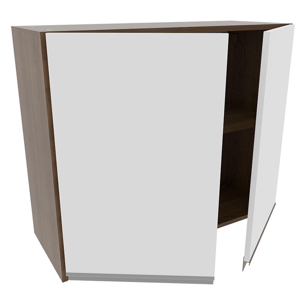 Armário de Cozinha Aéreo 80 cm 2 Portas Rustic/Branco Glamy Madesa