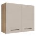 Armário de Cozinha Aéreo 80 cm 2 Portas Rustic/Crema Agata Madesa