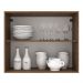 Armário de Cozinha Aéreo 80 cm 2 Portas Rustic/Crema Agata Madesa