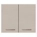 Armário de Cozinha Aéreo 80 cm 2 Portas Rustic/Crema Agata Madesa