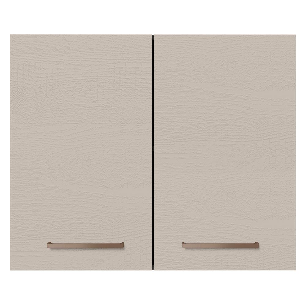 Armário de Cozinha Aéreo 80 cm 2 Portas Rustic/Crema Agata Madesa
