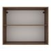 Armário de Cozinha Aéreo 80 cm 2 Portas Rustic/Crema Agata Madesa