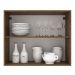 Armário de Cozinha Aéreo 80 cm 2 Portas Rustic/Preto Agata Madesa