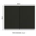 Armário de Cozinha Aéreo 80 cm 2 Portas Rustic/Preto Glamy Madesa