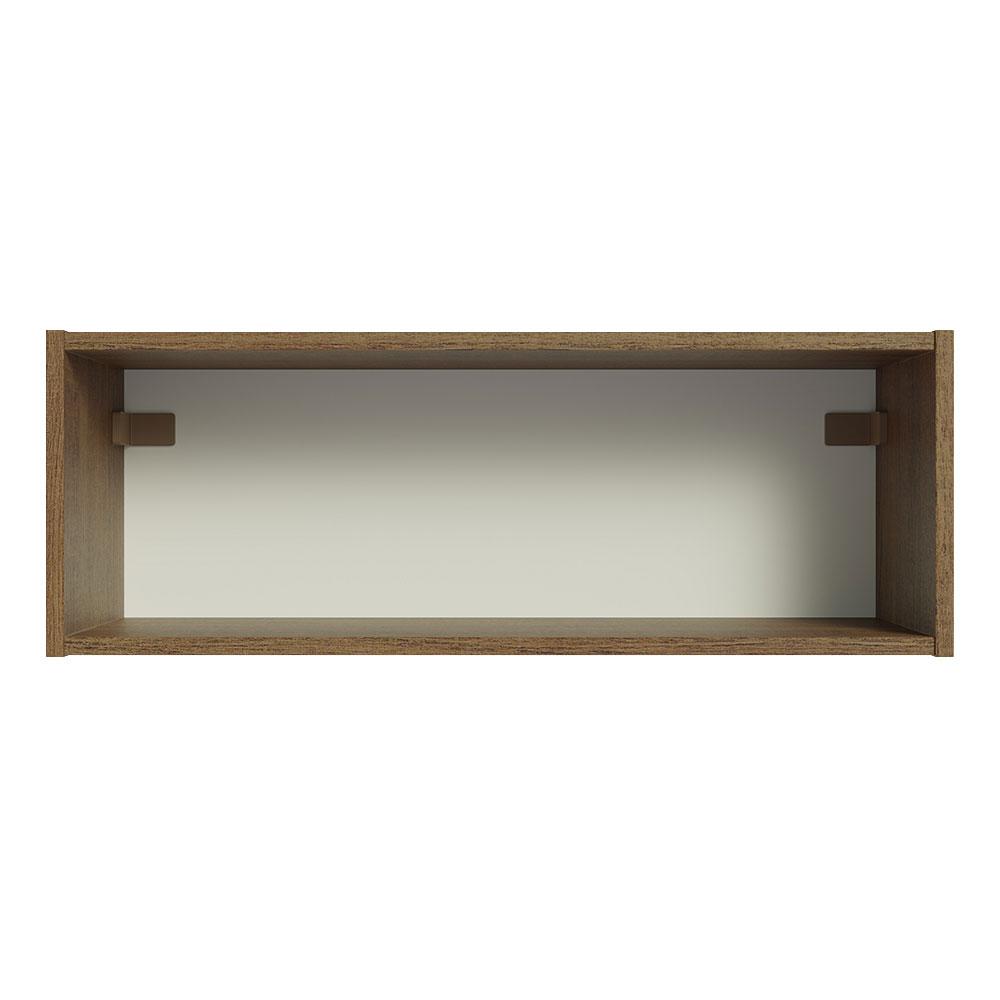Armário de Cozinha Aéreo com Nicho Aberto 60cm Rustic Emilly Madesa