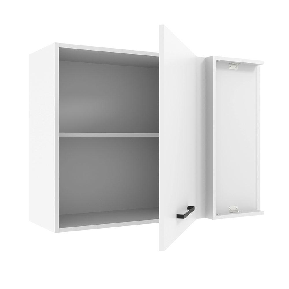 Armário de Cozinha Aéreo de Canto 1 Porta Branco Agata Madesa